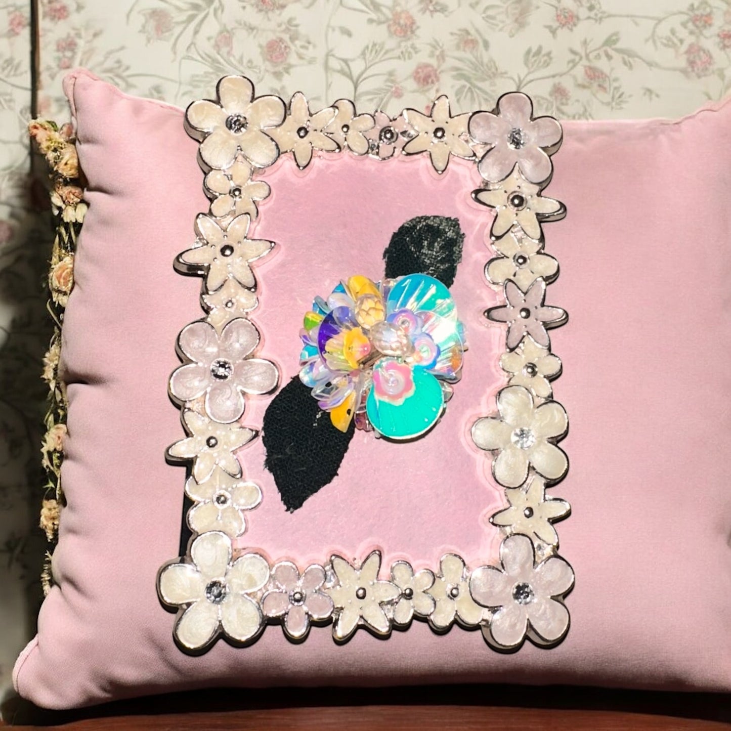 Floral in small floral frame