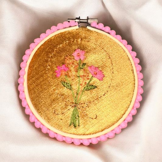 Velvet embroidery