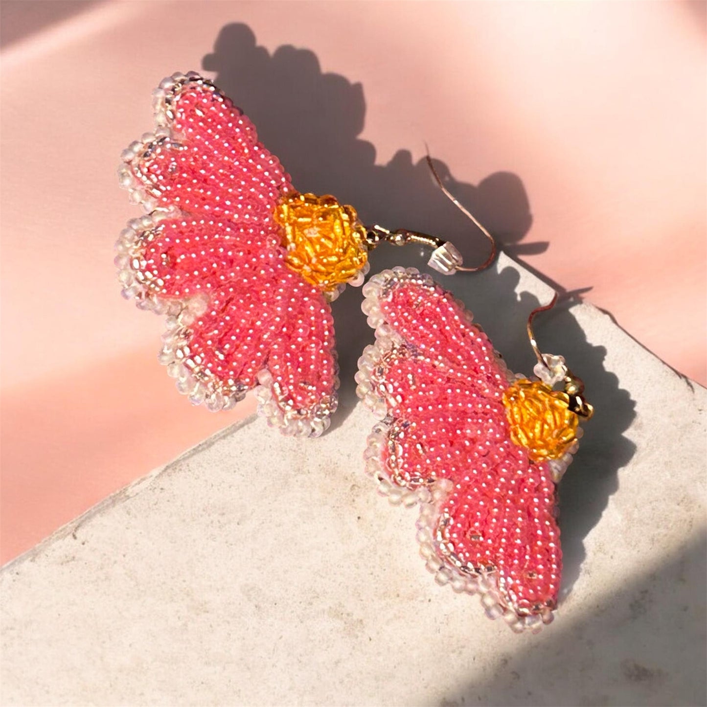 Pink earrings
