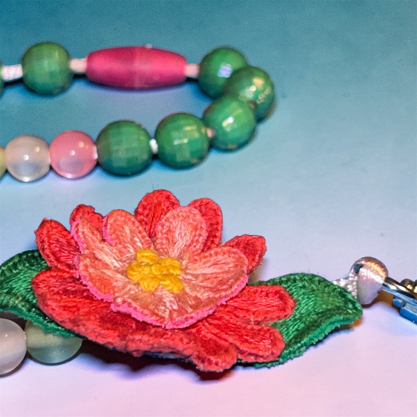 CUSTOM - Lanyard with Embroidered Stumpwork